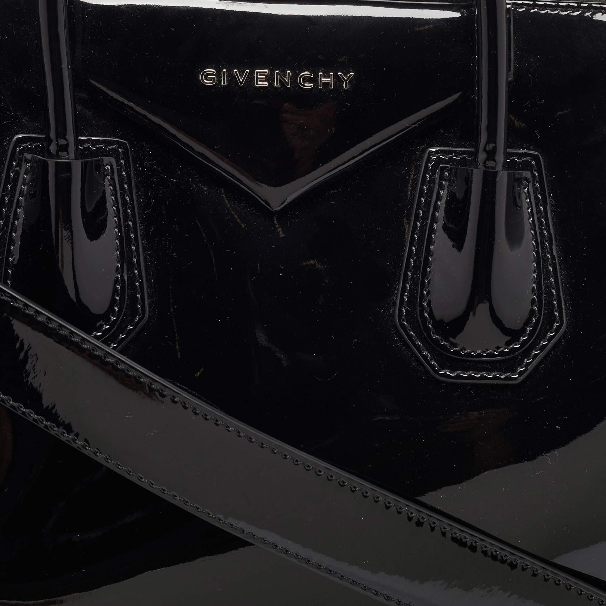 Givenchy Black Patent Leather Medium Antigona Satchel 4