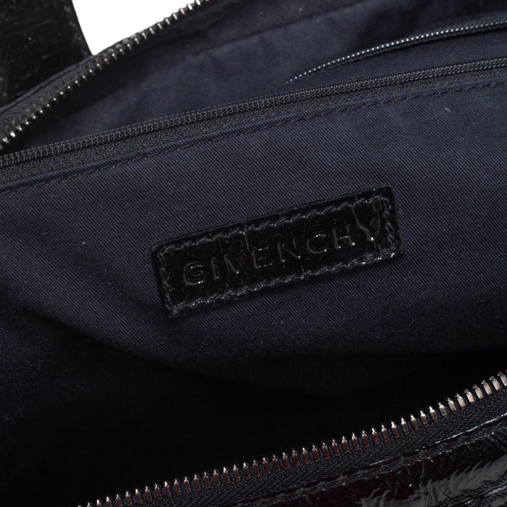 Givenchy Black Patent Leather Medium Nightingale Tote 3