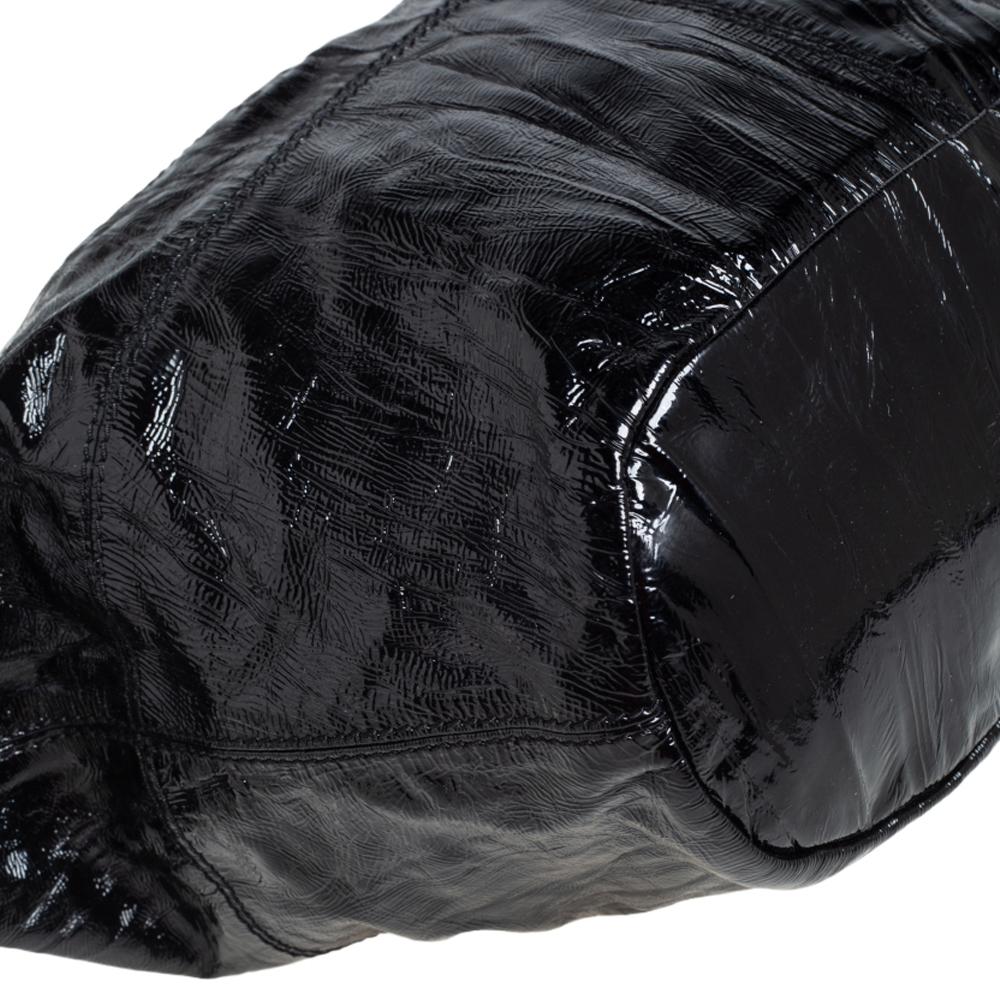 Givenchy Black Patent Leather Medium Nightingale Tote 4