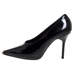 Givenchy Black Patent Leather Pointed Toe Pumps Size 39.5