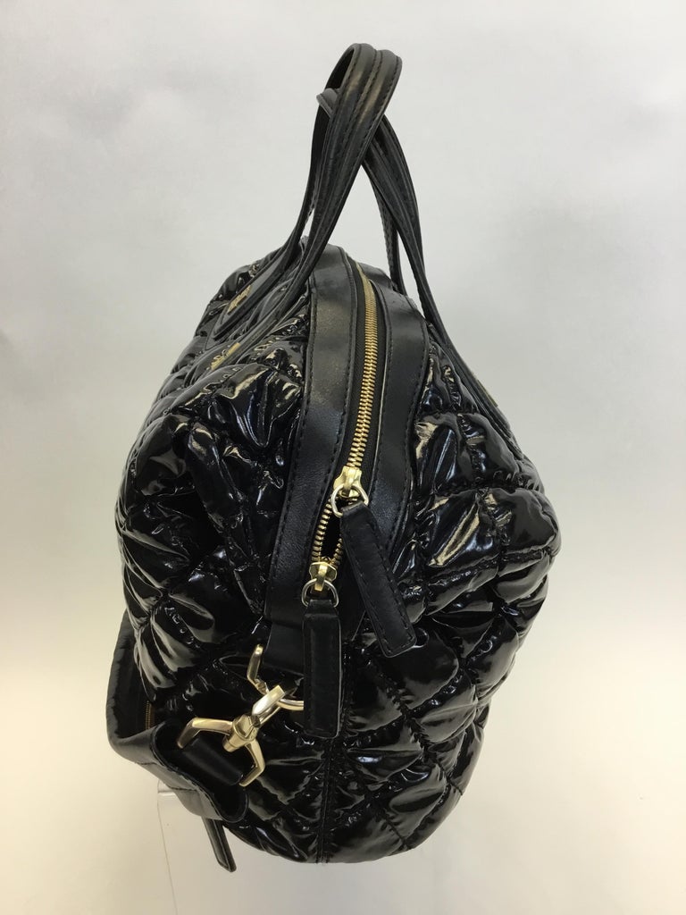 Givenchy Black Patent Quilted Leather Handbag For Sale at 1stdibs