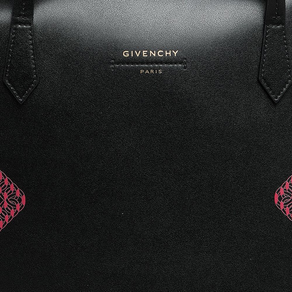 Givenchy Black/Pink Leather Wing Shopper Tote 5