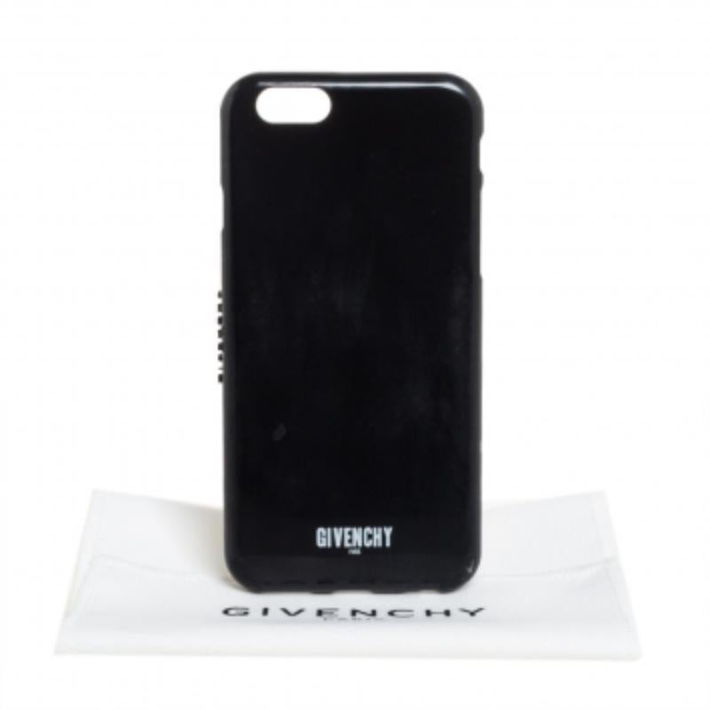 Givenchy Black Plastic Logo Print iPhone 6 Case For Sale 2