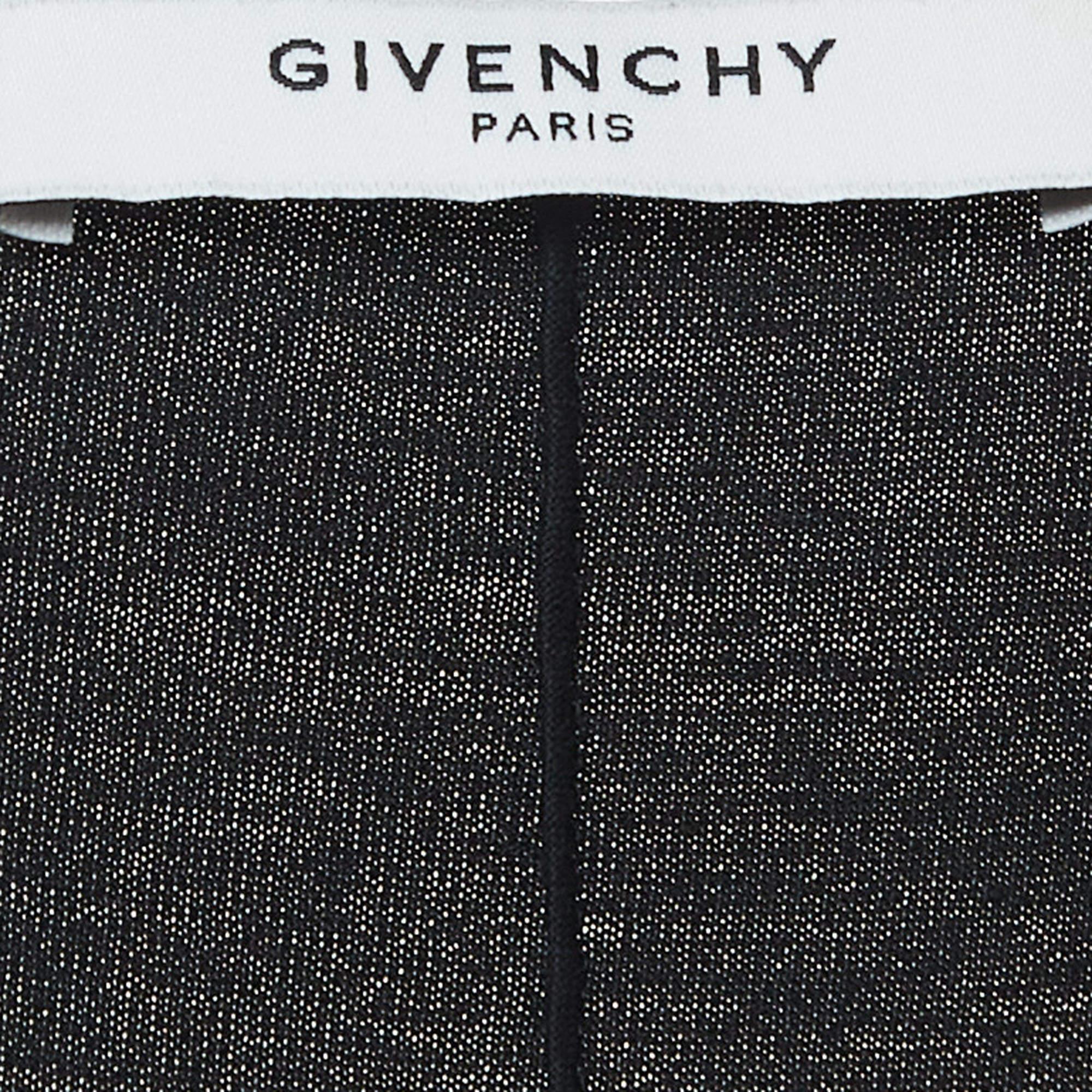 Women's Givenchy Black Print Cotton Knit Tank Top S For Sale