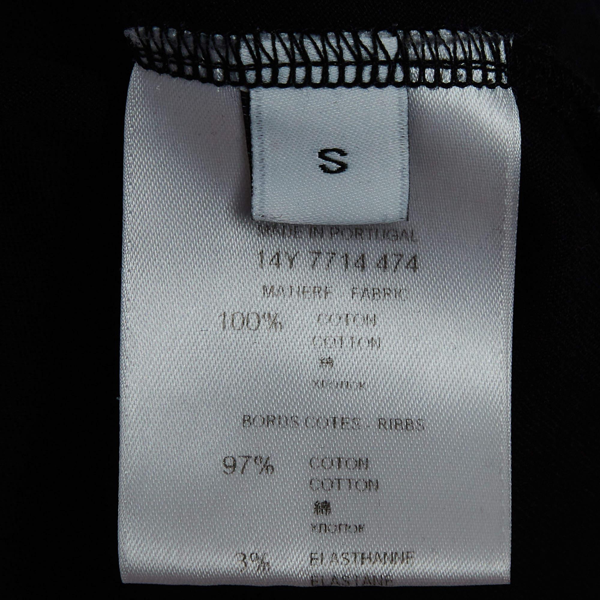 Givenchy Black Print Cotton Knit Tank Top S For Sale 1