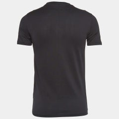 Givenchy Black Printed Cotton Crew Neck T-Shirt XS