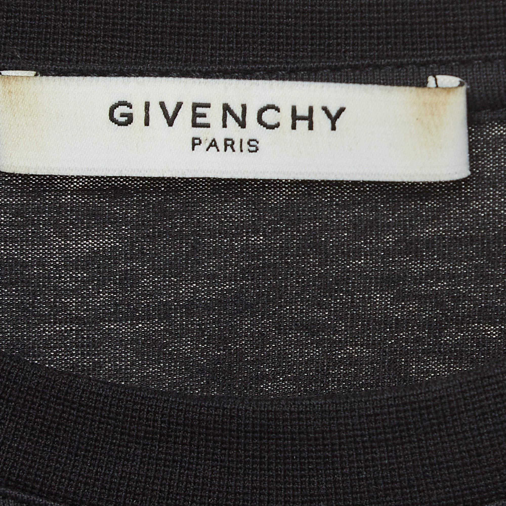 Women's Givenchy Black Printed Cotton Knit Tank Top XS For Sale