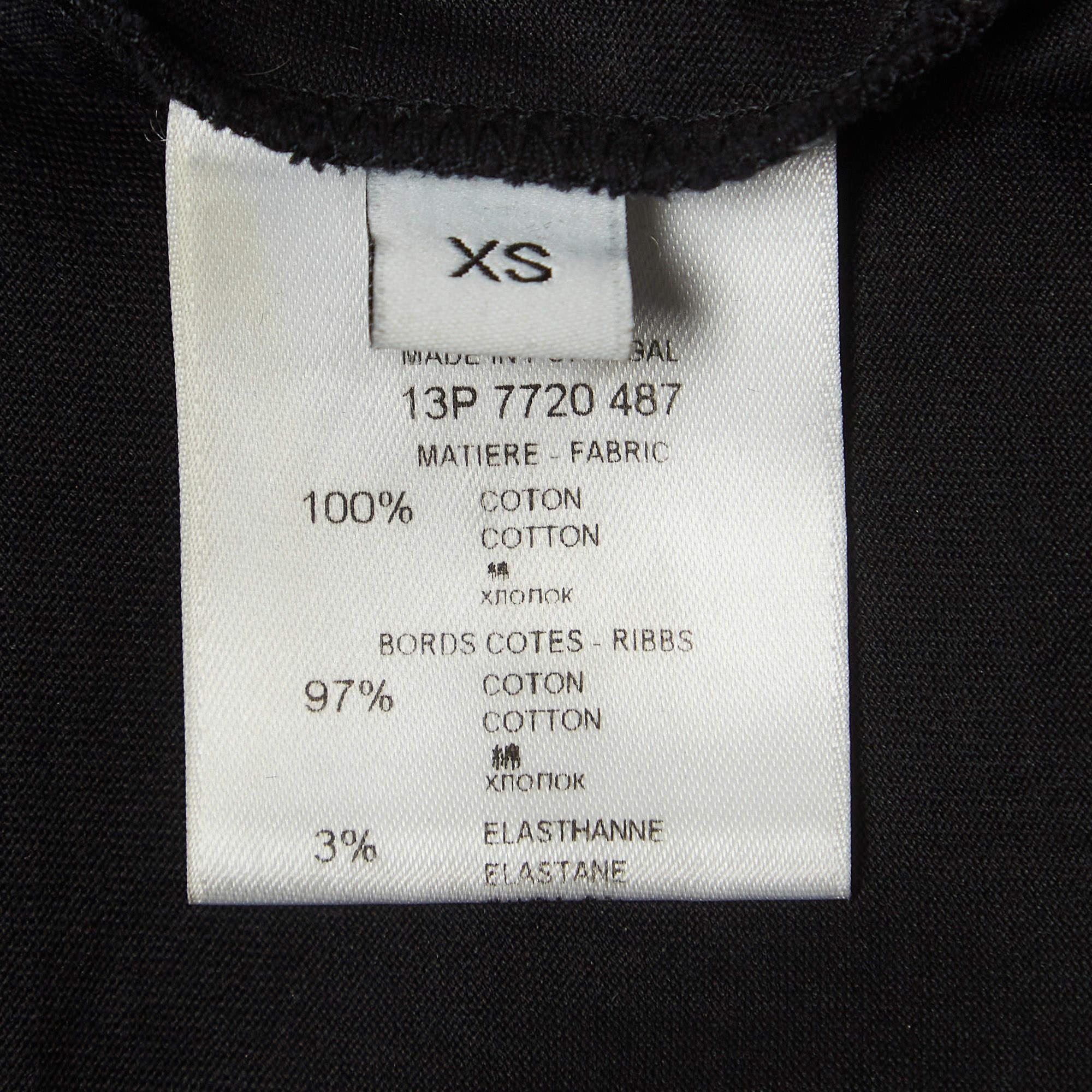 Givenchy Black Printed Cotton Knit Tank Top XS For Sale 1