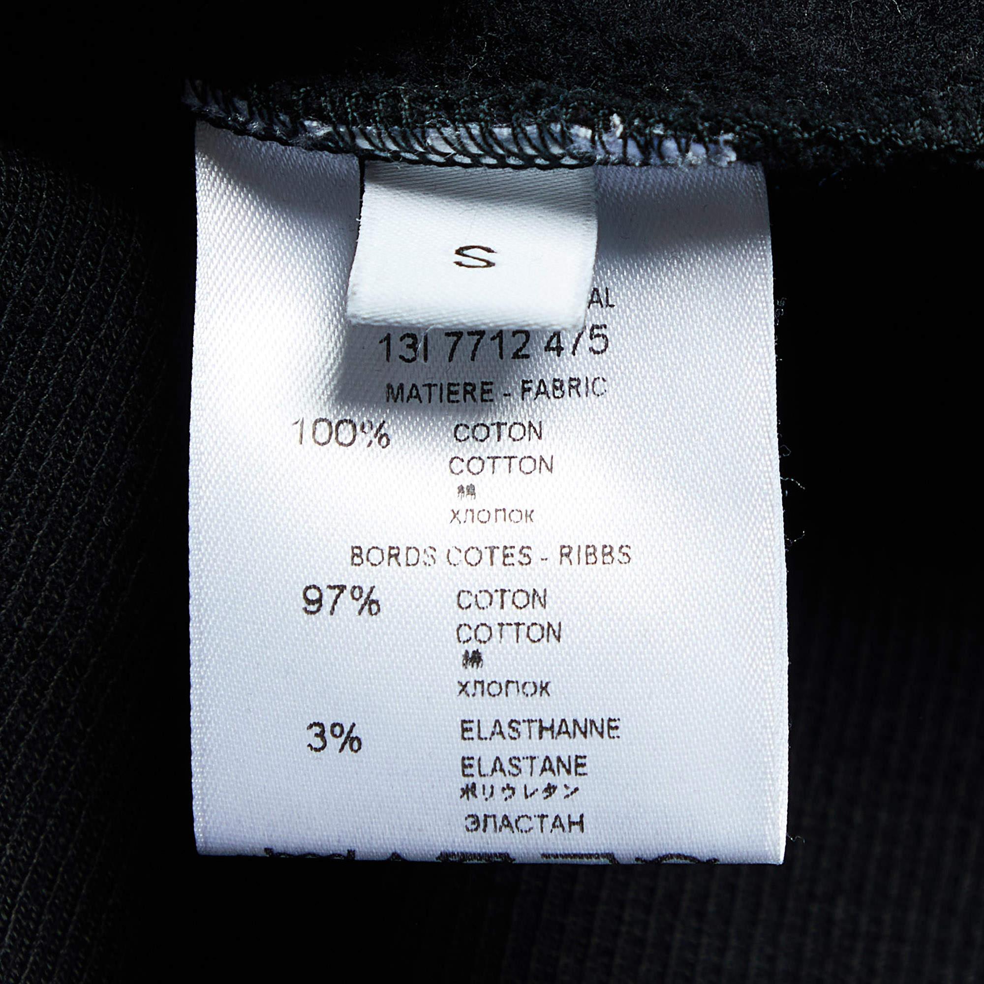 Givenchy Black Printed Cotton Sweatshirt S For Sale 1