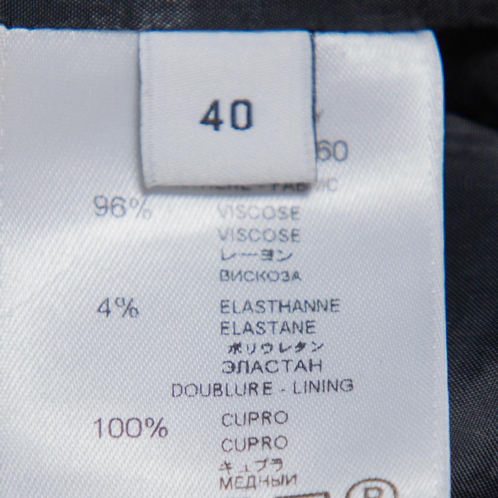 Givenchy Falda negra de crepé estampado hasta la rodilla M 1