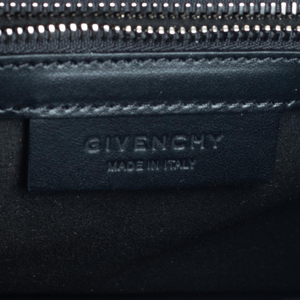 Givenchy Black Printed Leather Mini Pandora Box Shoulder Bag 6