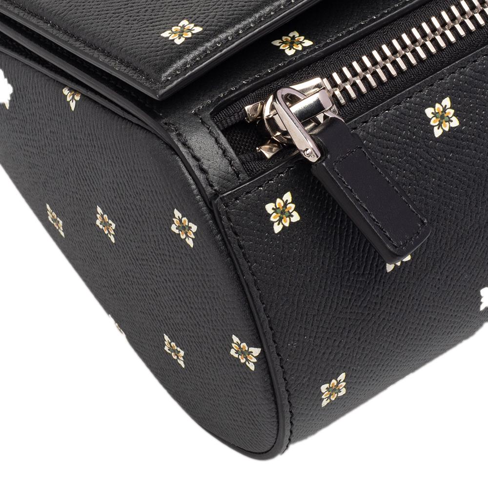 Givenchy Black Printed Leather Mini Pandora Box Shoulder Bag 4