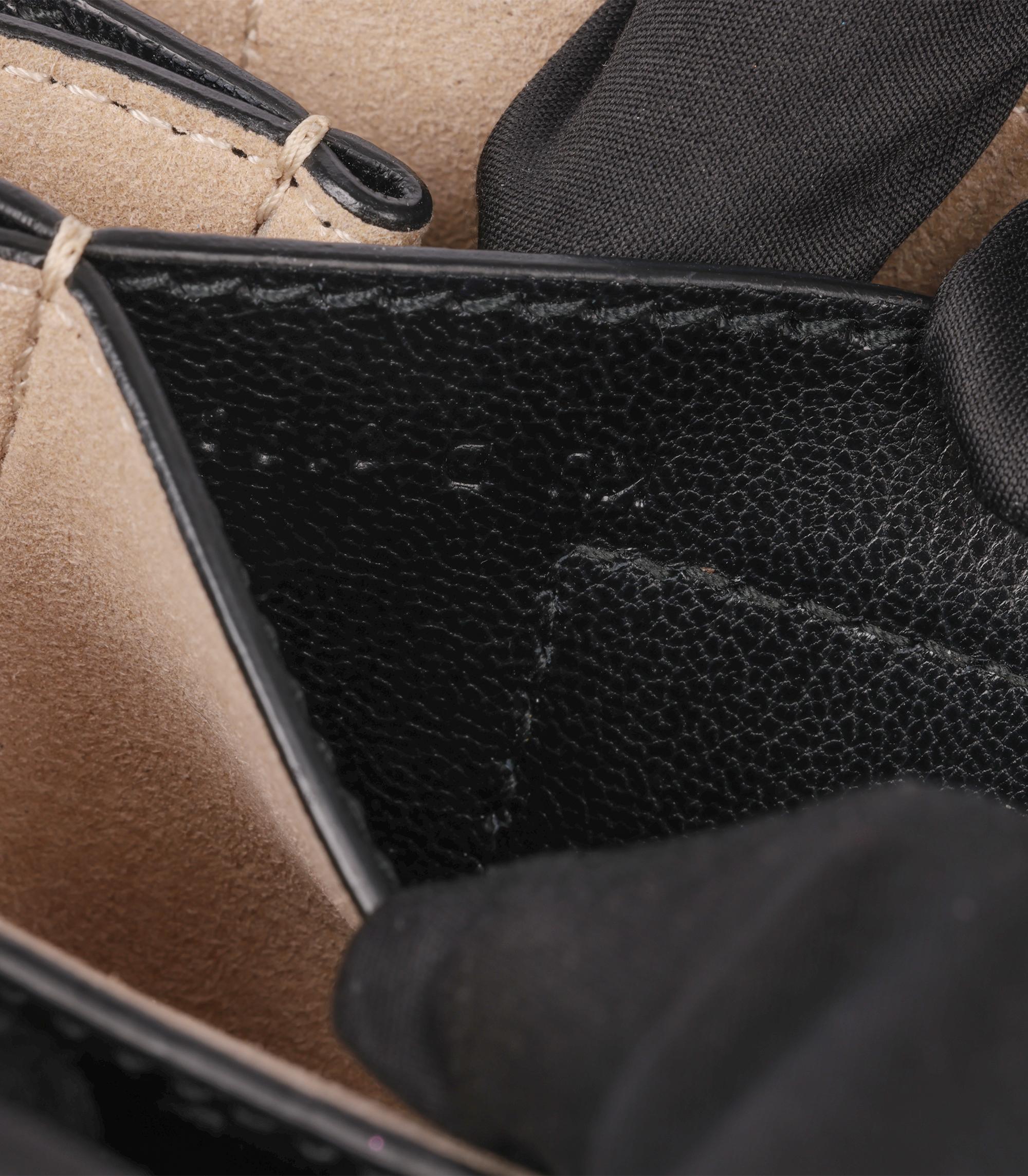 Givenchy Black Quilted Goatskin Leather Small GV3 Shoulder Bag For Sale 8