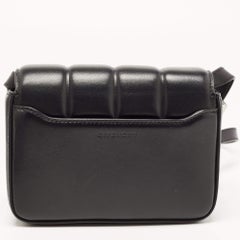 Givenchy Black Quilted Leather 4G Logo Flap Crossbody Bag