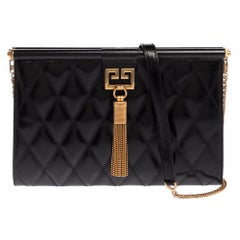 Givenchy Black Quilted Leather Medium Gem Shoulder Bag