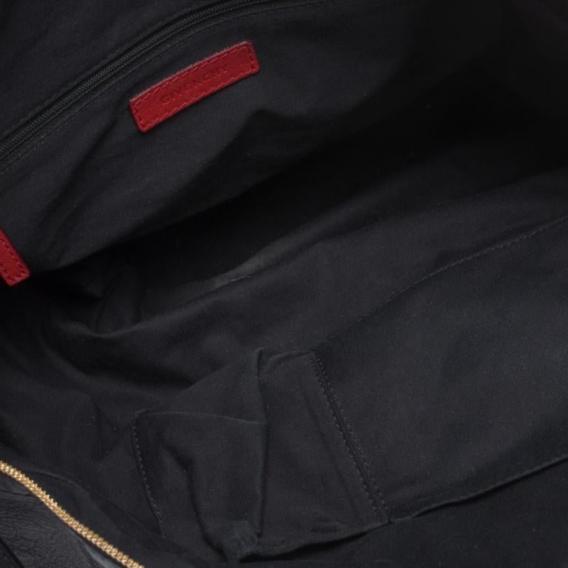 Givenchy Black/Red Leather Nightingale Satchel 4