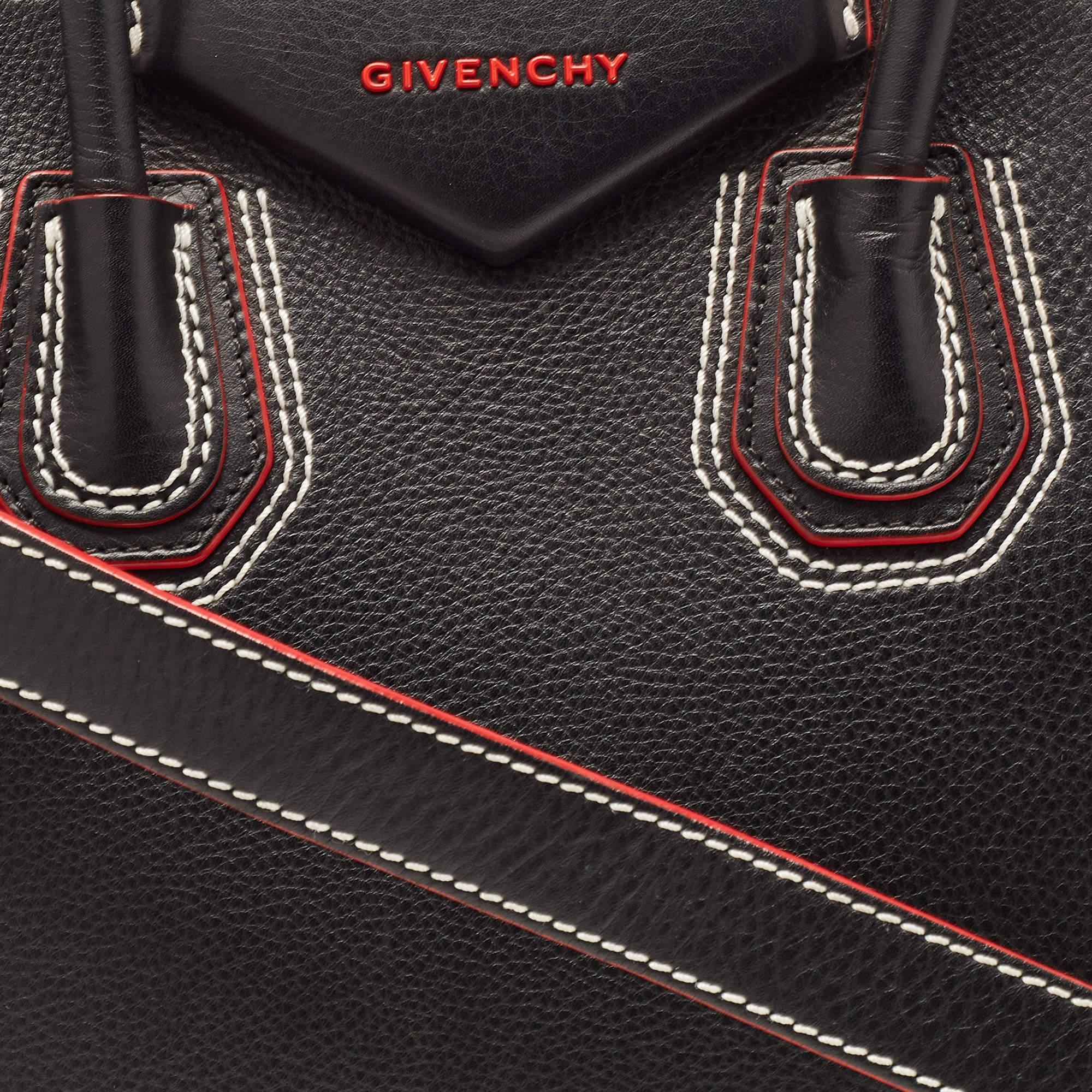 Givenchy Black/Red Leather Small Antigona Satchel 6