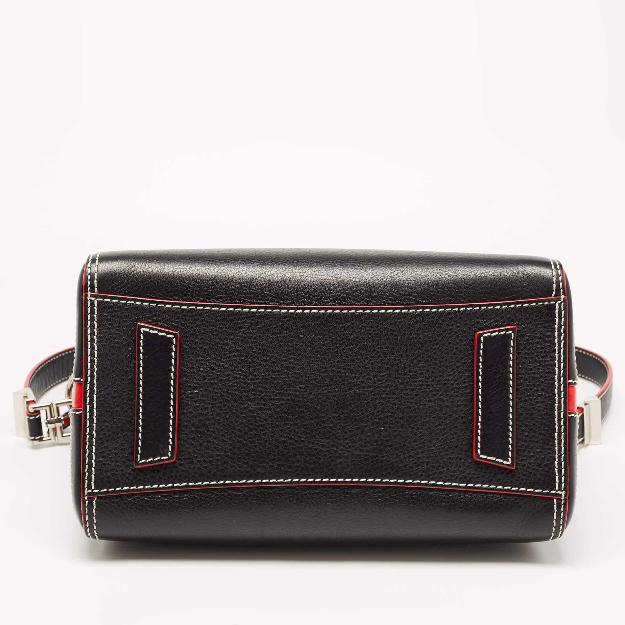 Givenchy Black/Red Leather Small Antigona Satchel 8