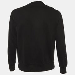 Givenchy Black Rottweiler Cotton Knit Sweatshirt XS