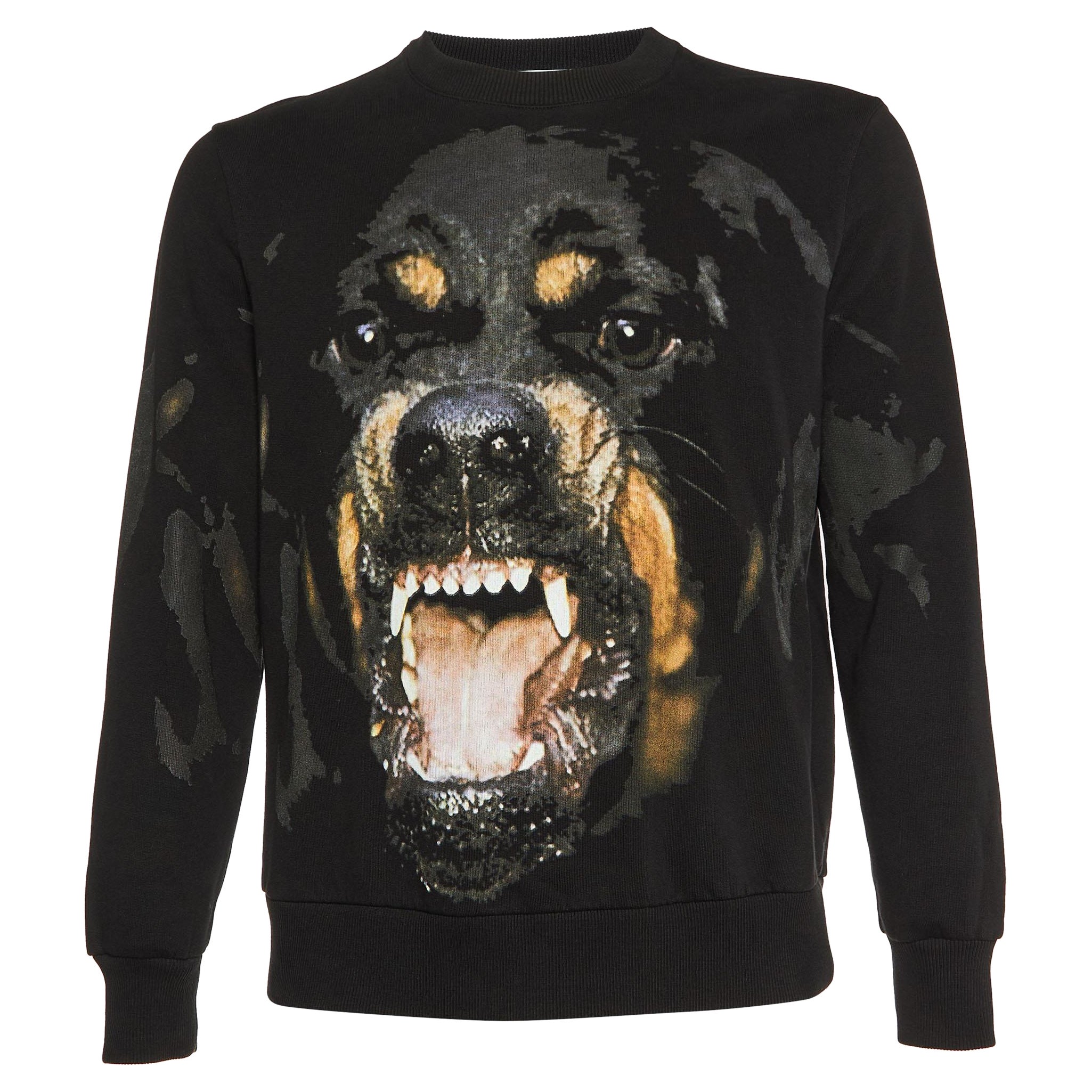Givenchy Black Rottweiler Cotton Knit Sweatshirt XS