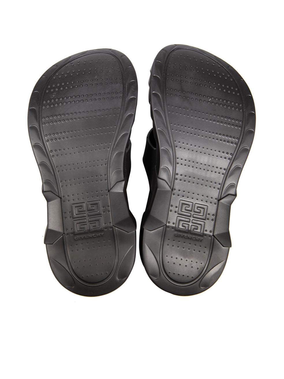 Women's Givenchy Black Rubber Marshmallow Slides Size IT 39 For Sale