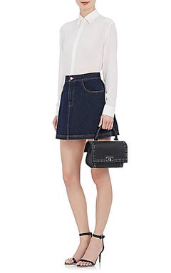Givenchy Black Shark Tooth Mini Stud Shoulder Bag
