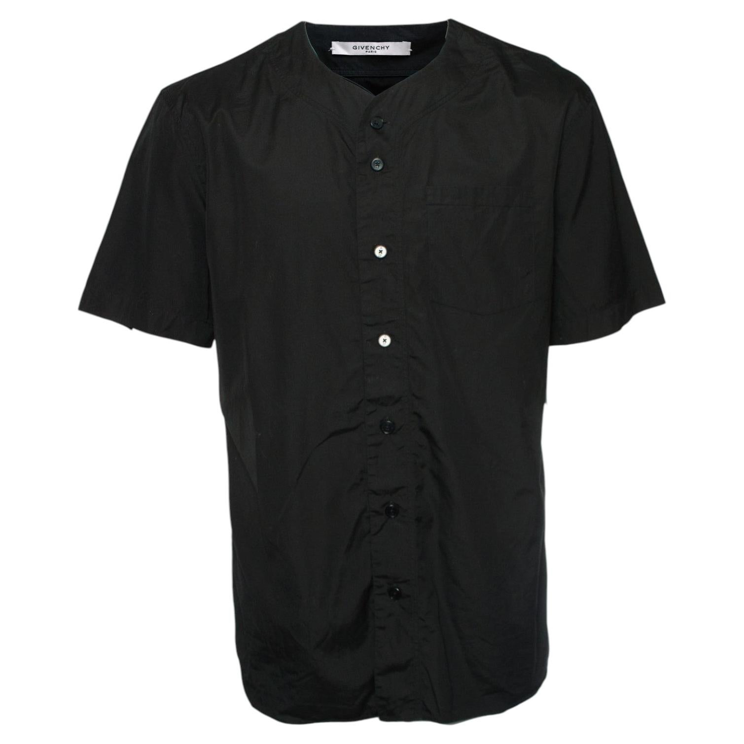 Pre-owned Givenchy , Black Shirt With Number 17 On The Back In Size 40/l