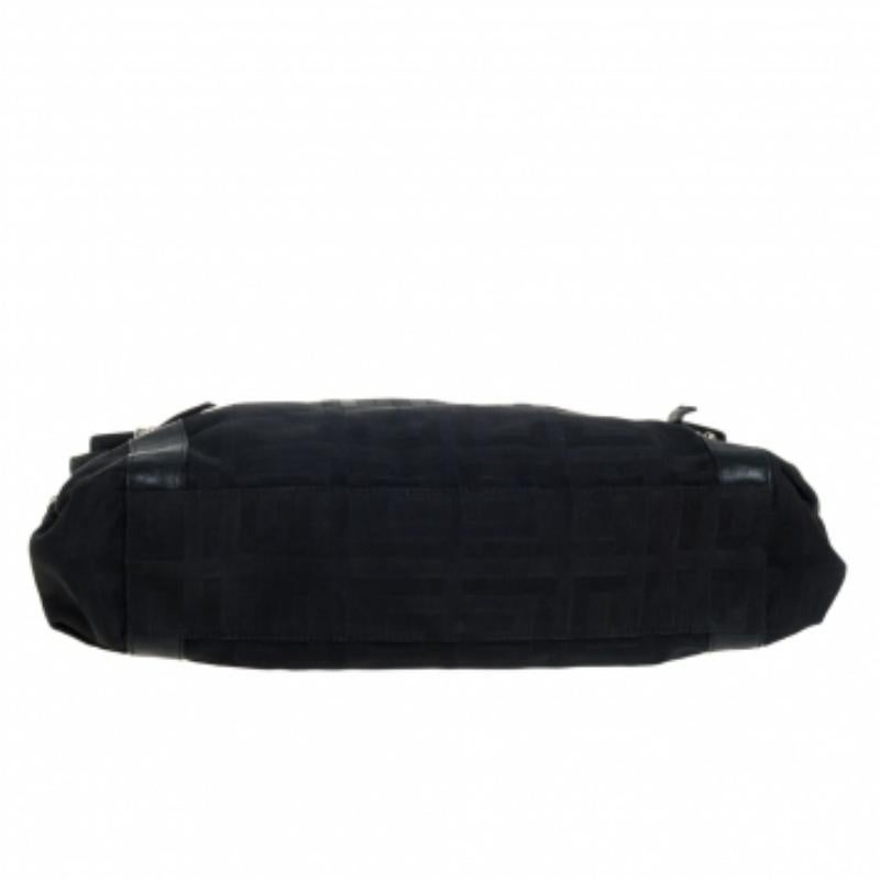 Givenchy Black Signature Canvas and Leather Satchel For Sale 2