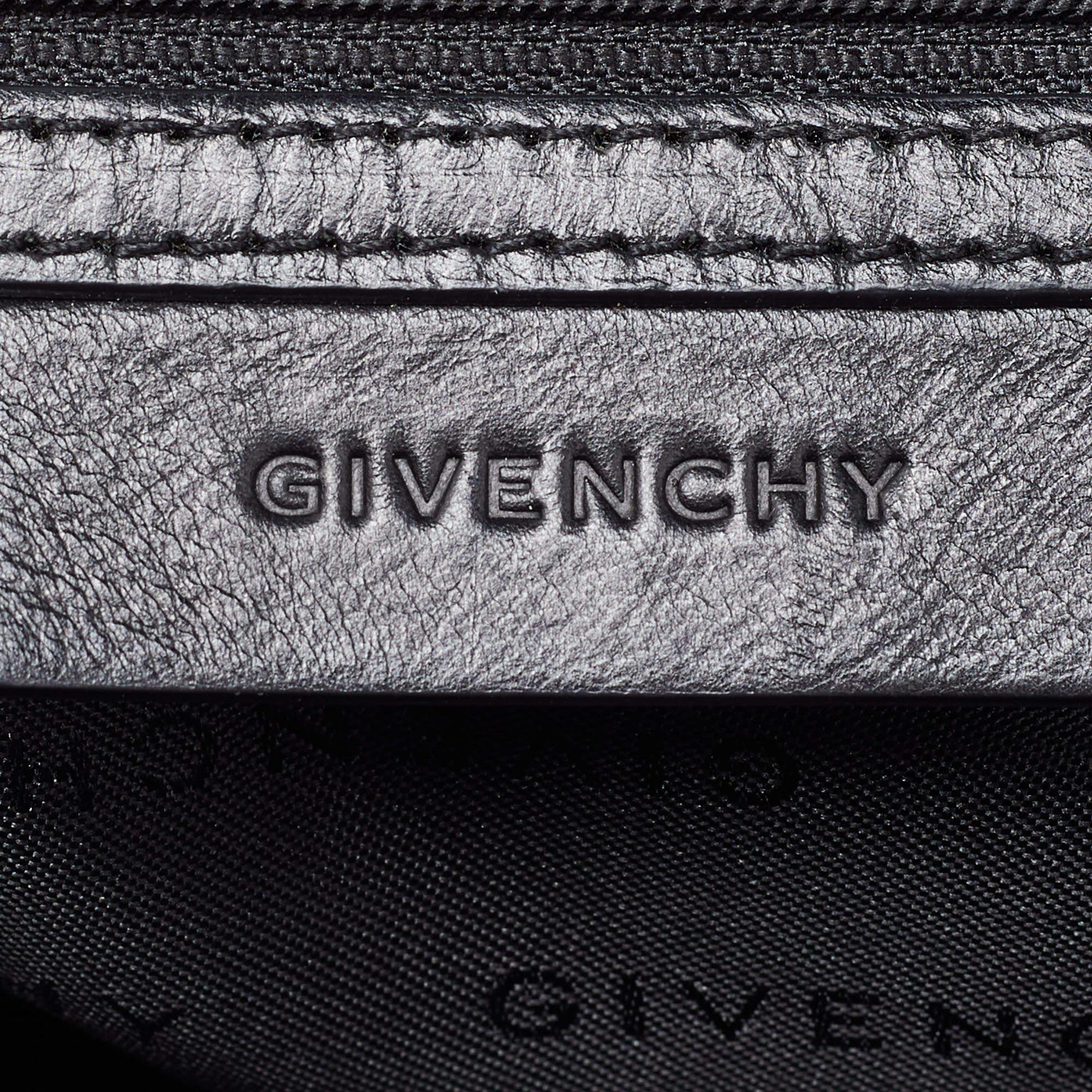 Givenchy Black Signature Canvas and Leather Tote For Sale 4