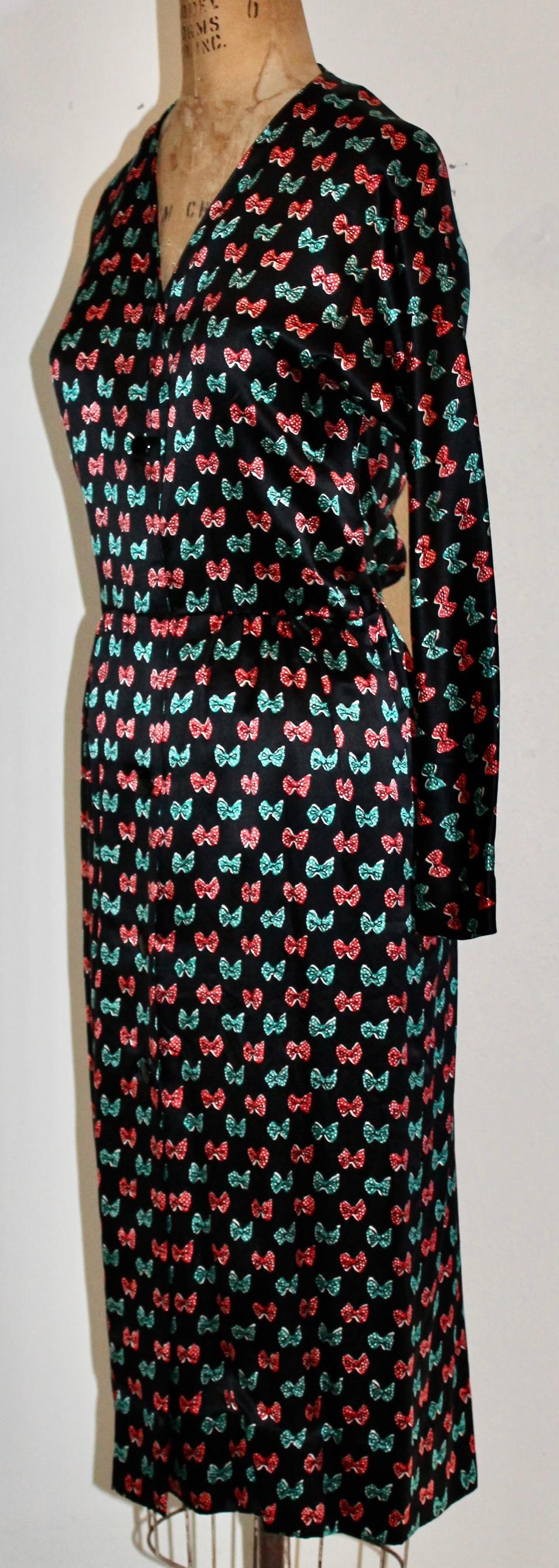 Vestido de seda negro Givenchy Negro en venta