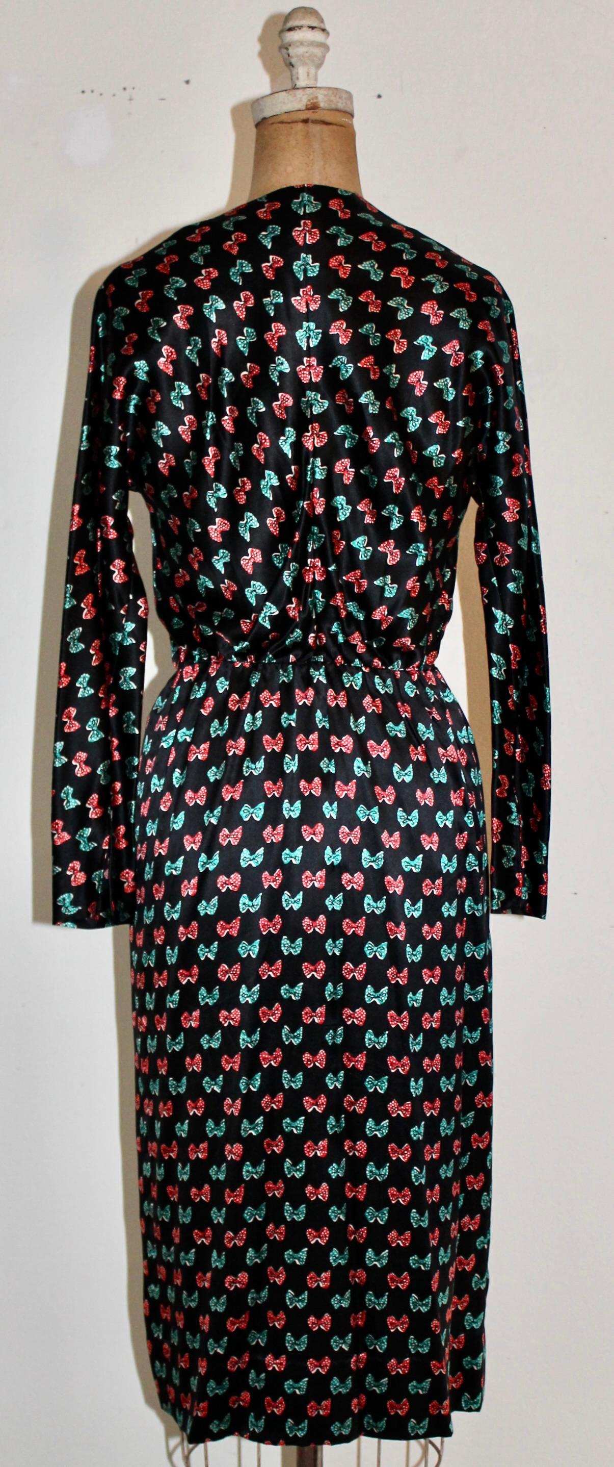 Vestido de seda negro Givenchy en Bueno estado para la venta en Sharon, CT