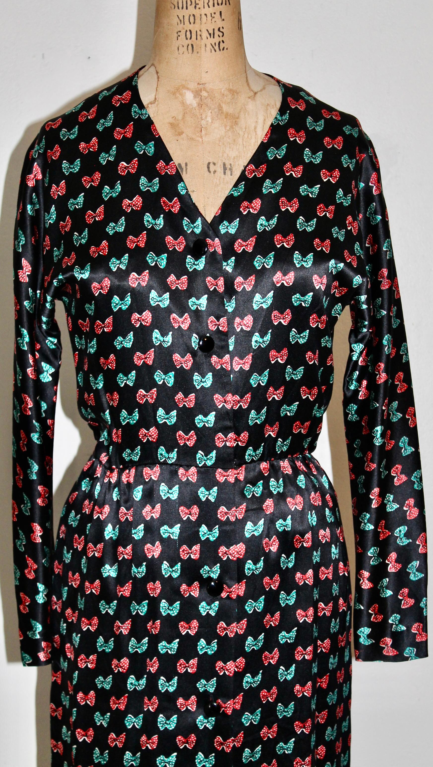 De las mujeres Vestido de seda negro Givenchy en venta