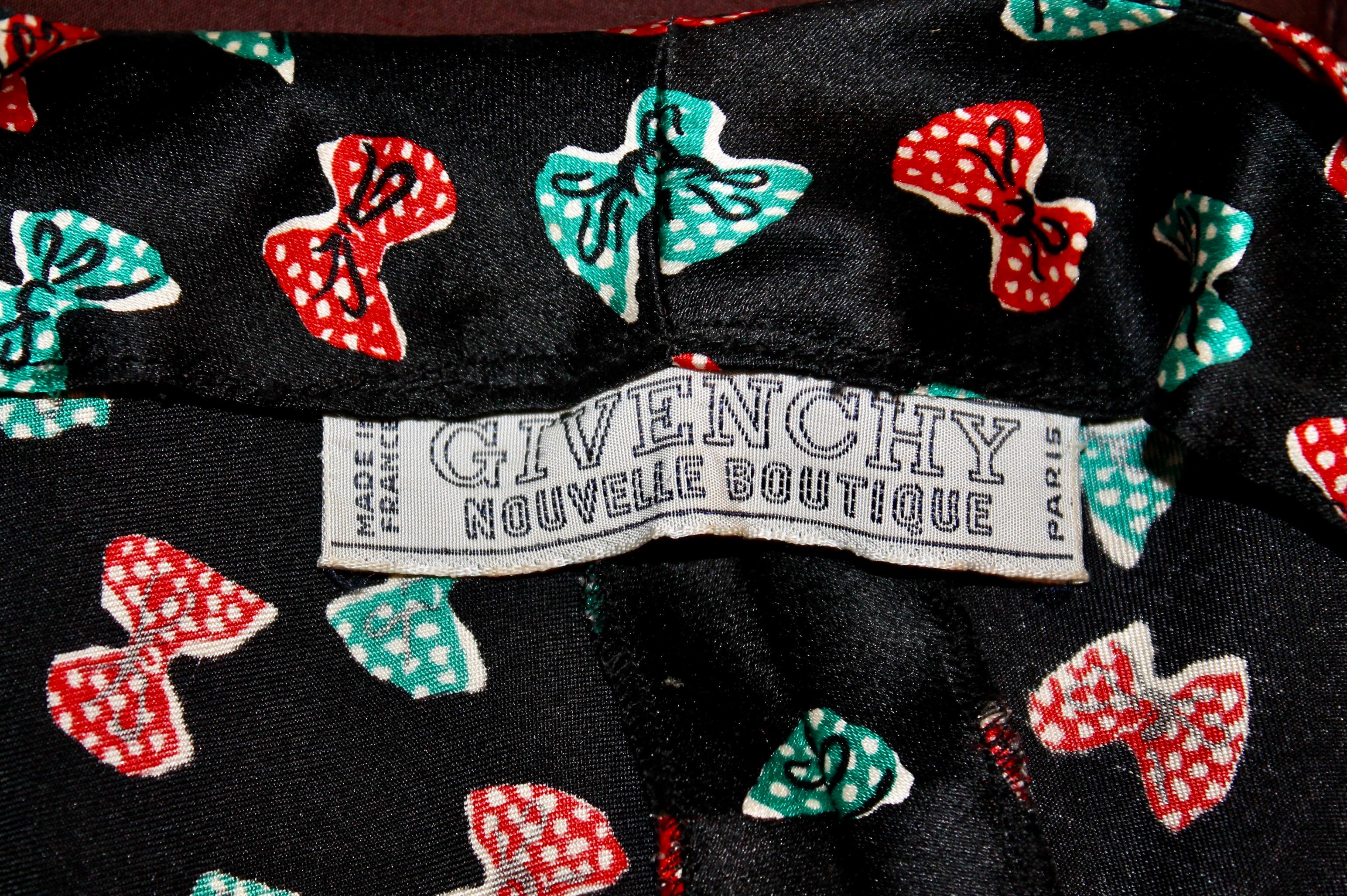 Vestido de seda negro Givenchy en venta 4