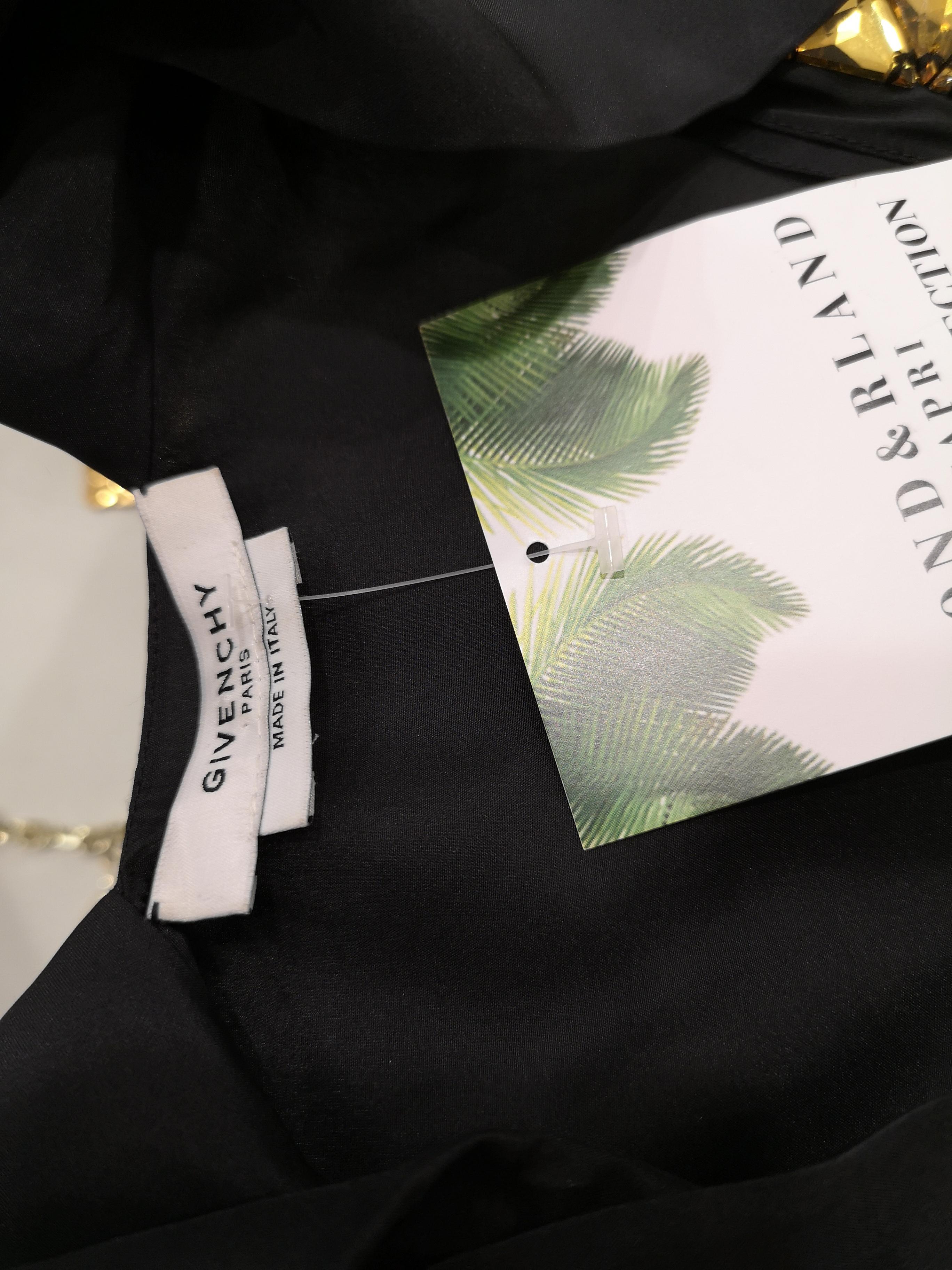 Givenchy black silk shirt / vest For Sale 2