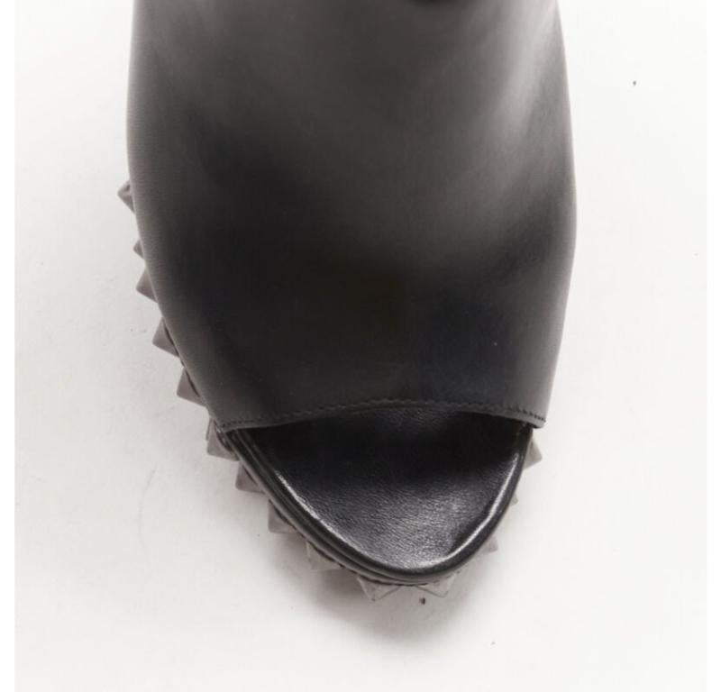 GIVENCHY nero argento spike barocco con zeppa gladiatore EU36.5 in vendita 2
