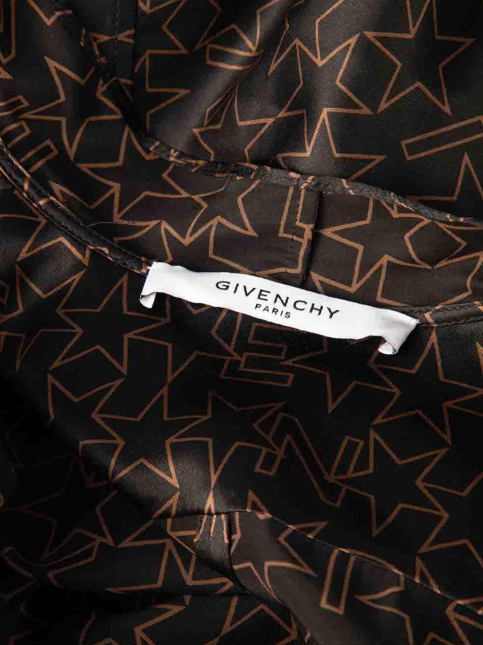 Givenchy camicetta nera con logo a stella stampata taglia S In condizioni ottime in vendita a London, GB