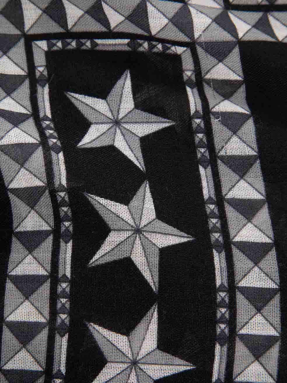 Givenchy Black Star Print Scarf In Excellent Condition For Sale In London, GB