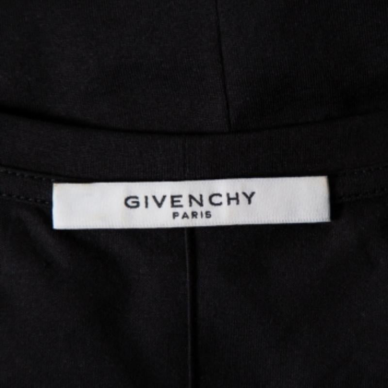 Givenchy Black Star Printed Cotton Tank Top S For Sale 4