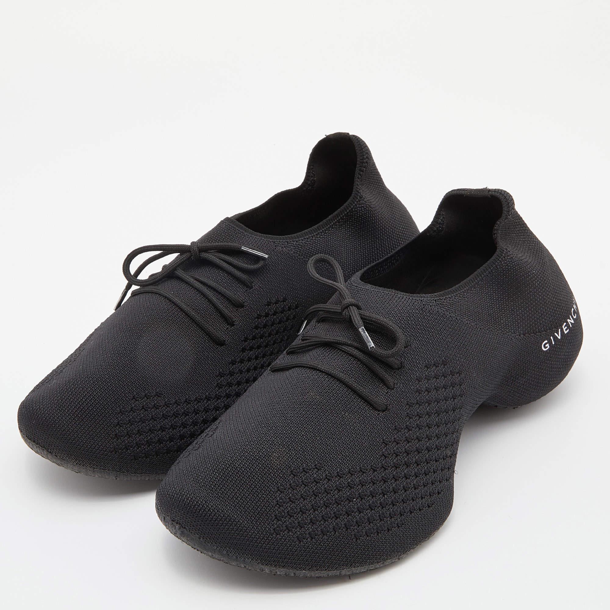 Women's Givenchy Black Stretch Knit TK-360 Sneakers Size 36