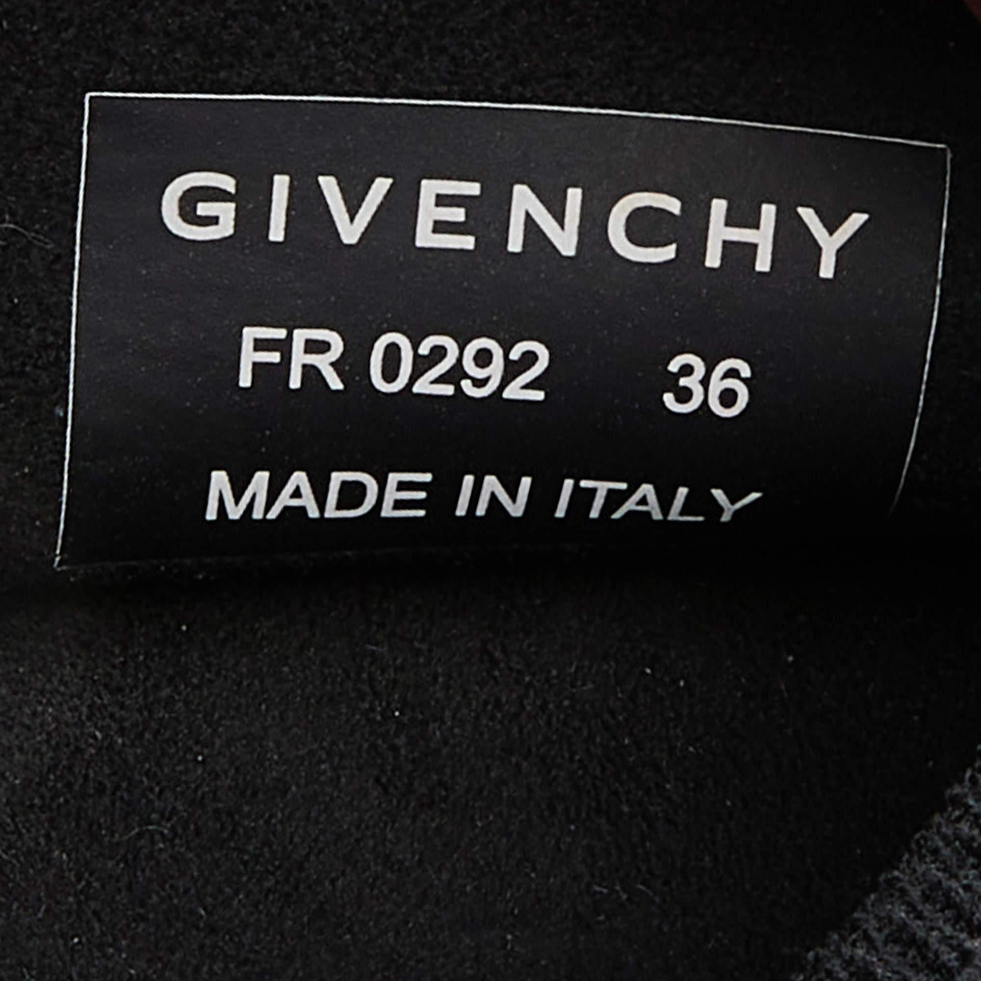 Givenchy Black Stretch Knit TK-360 Sneakers Size 36 3