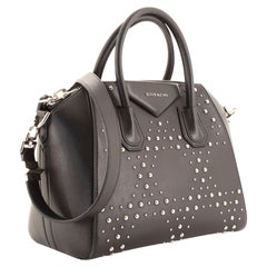 Givenchy Black Studded Leather Antigona Small Bag