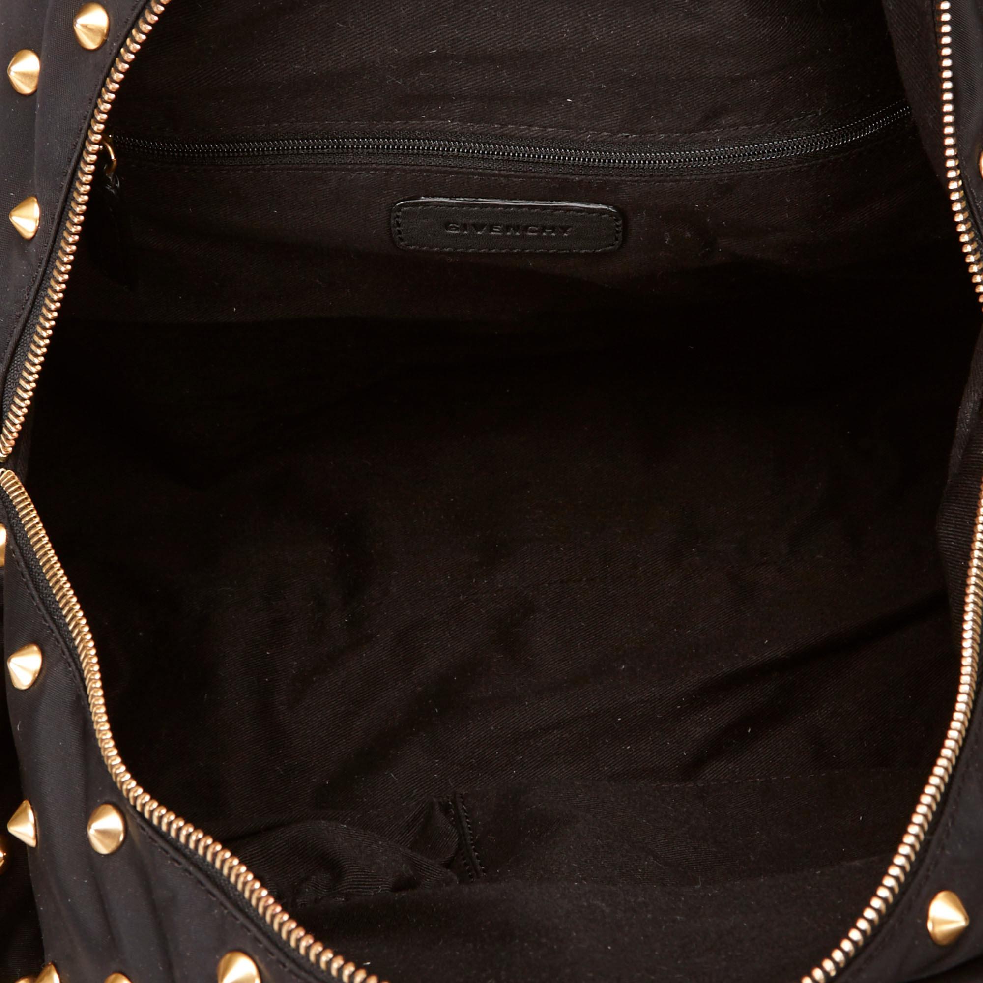 Givenchy Black Studded Nylon Satchel Bag 1