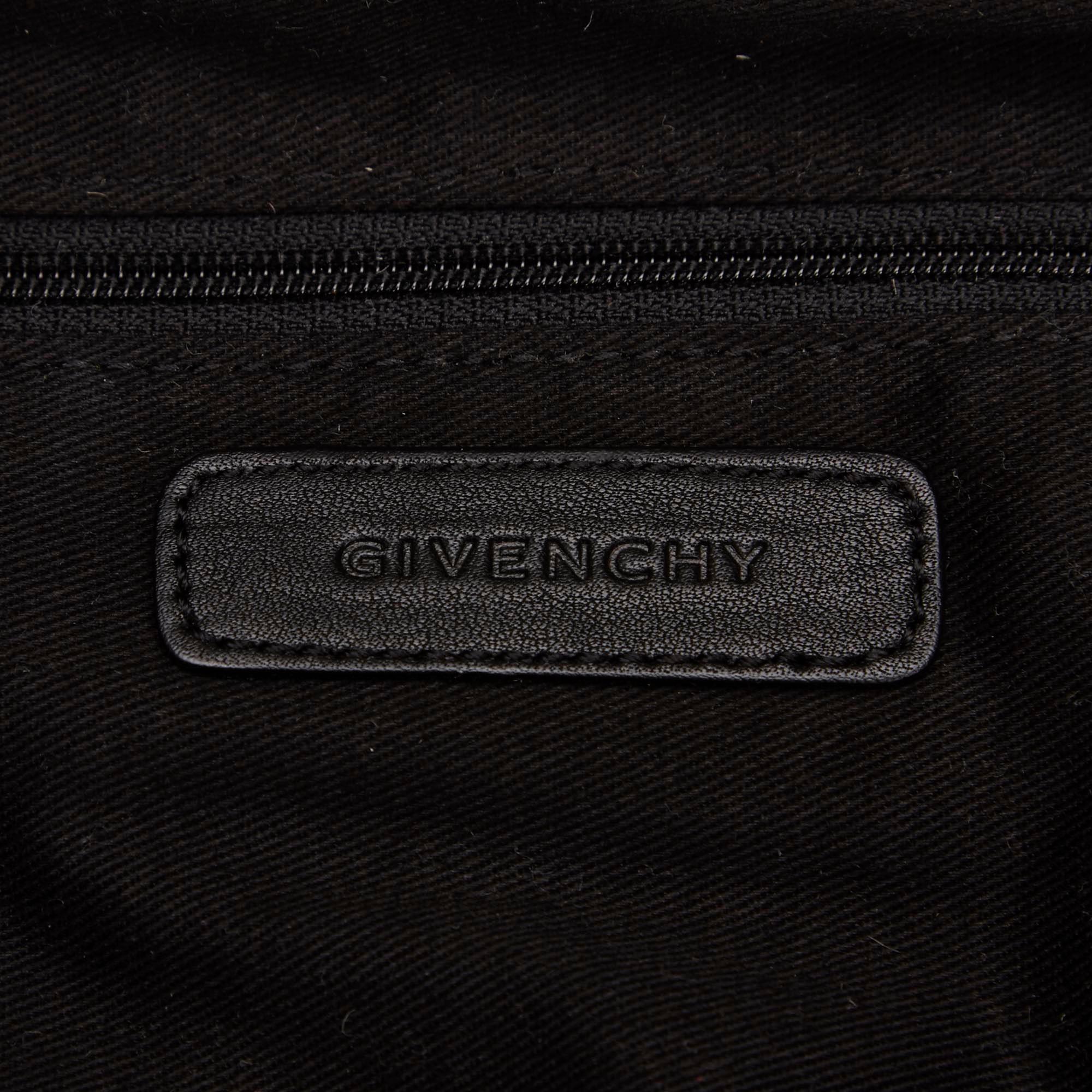 Givenchy Black Studded Nylon Satchel Bag 2