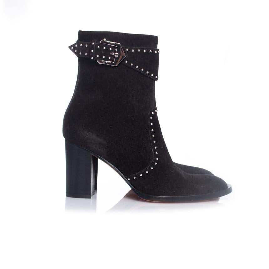 Givenchy, Black suede ankle boots For Sale 2