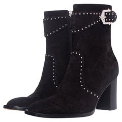 Used Givenchy, Black suede ankle boots