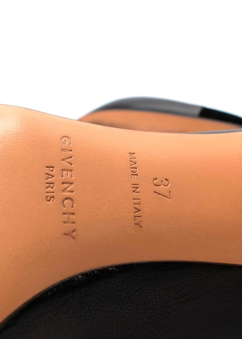 Givenchy Black Suede & Leather Sculpted Heel Pumps EU 37.5, US 6 For Sale 2