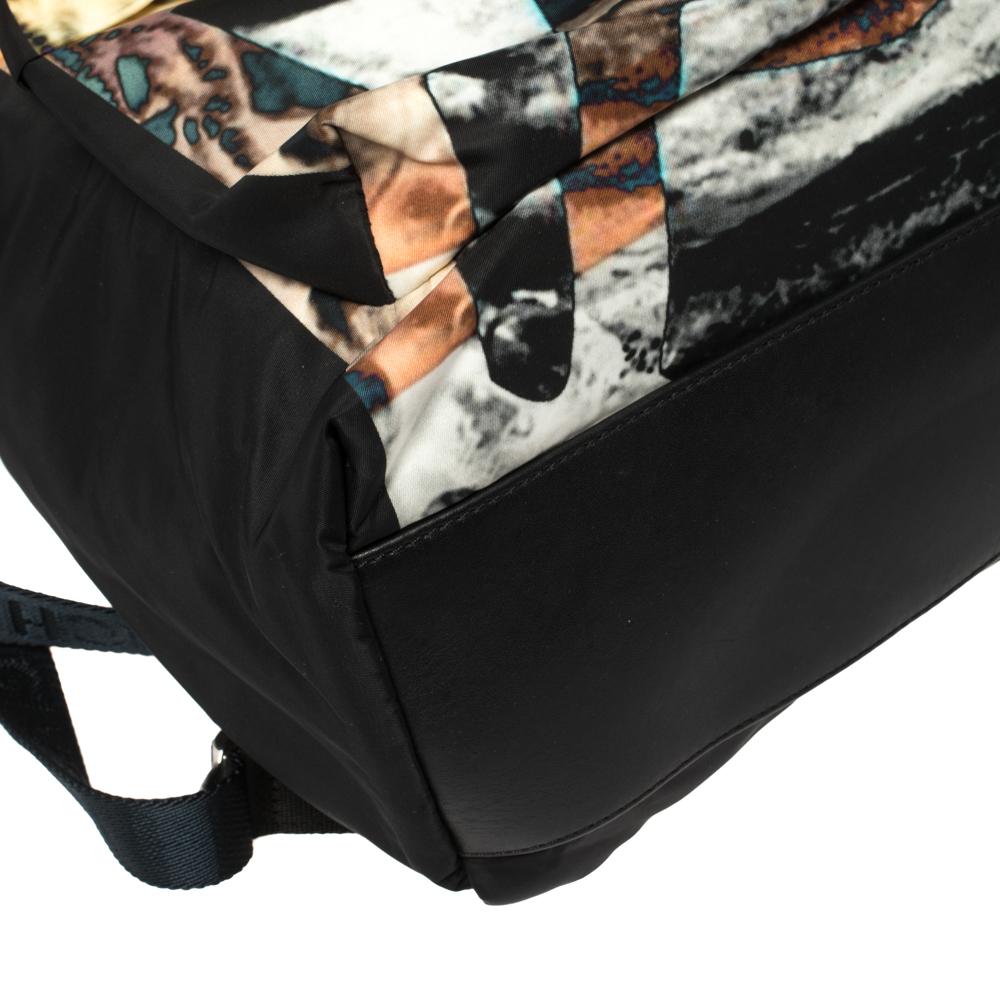 Givenchy Black Sunset Print Nylon Backpack 2