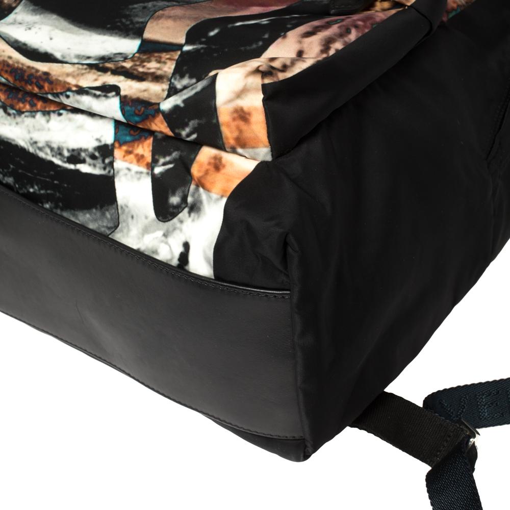 Givenchy Black Sunset Print Nylon Backpack 4