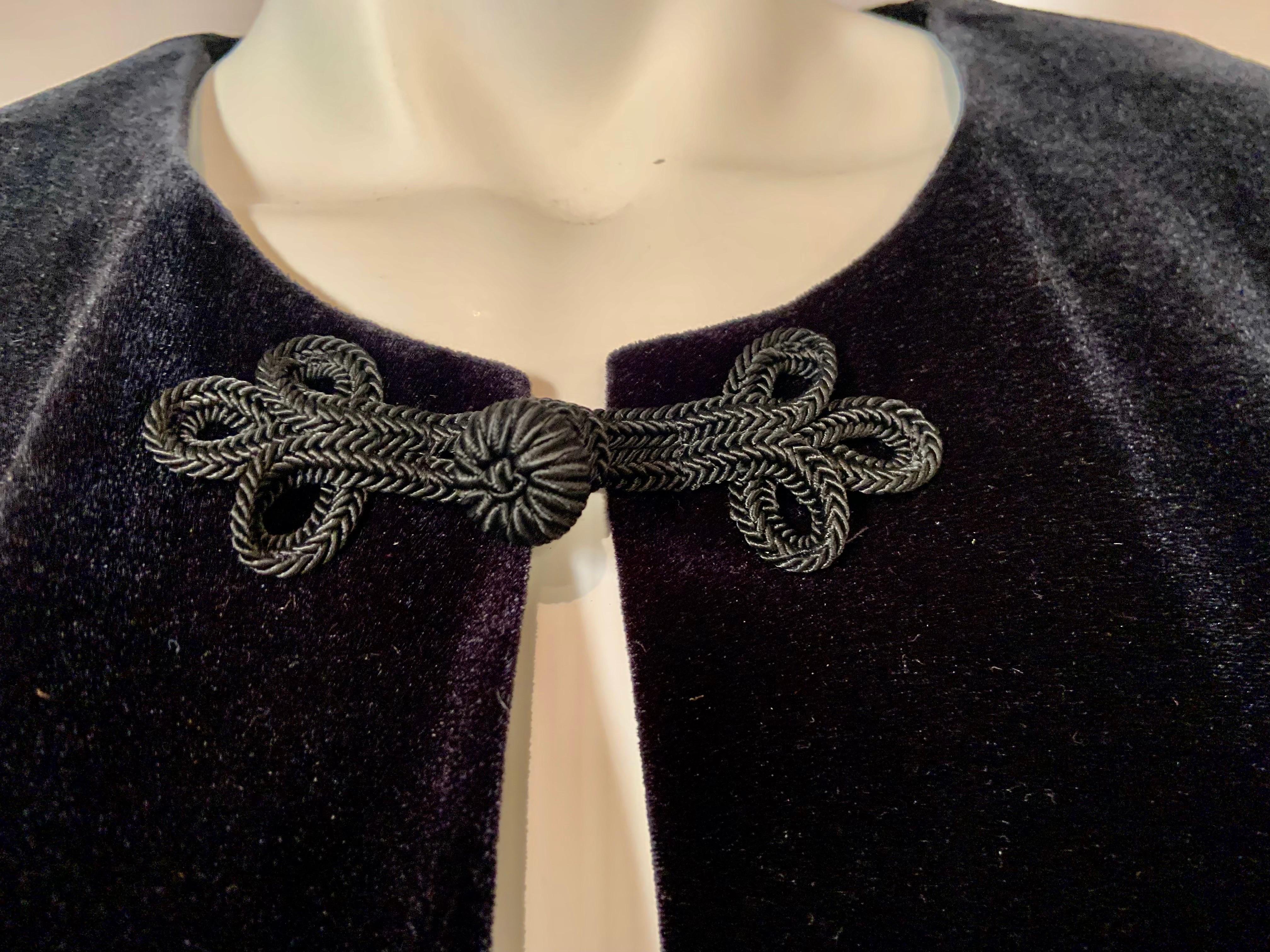 Women's Givenchy Black Velvet Jacket with Fortuny Inspired Decoration For Sale