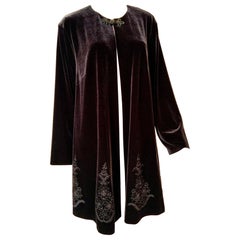 Givenchy Schwarze Samtjacke aus Samt mit Fortuny-inspirierter Dekoration